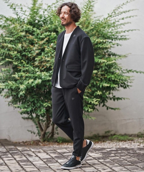 1minute 1second（ワンミニットワンセカンド）の「mp13844-zip slacks with heart embroidery スラックスパンツ（スラックス・メンズ・ブラック/チャコール・S/M/L/XL）」の15枚目の写真