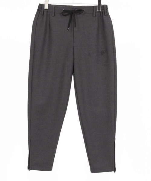 1minute 1second（ワンミニットワンセカンド）の「mp13844-zip slacks with heart embroidery スラックスパンツ（スラックス・メンズ・ブラック/チャコール・S/M/L/XL）」の19枚目の写真