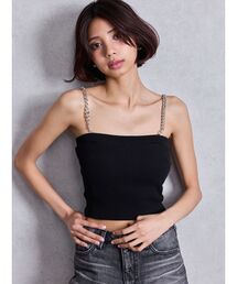 GYDA | chainストラップテレコビスチェ(キャミソール)