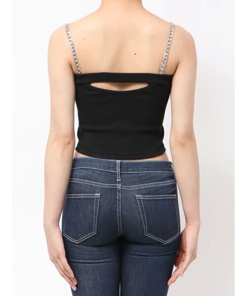 GYDA（ジェイダ）の「chainストラップテレコビスチェ（キャミソール・レディース・ピンク/その他1/ブラック/オフホワイト/その他2・FREE）」の22枚目の写真