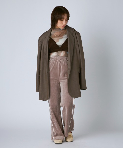 Kappa（カッパ）の「ベロアフレアパンツ（その他パンツ・レディース・グレー/ブラック・LARGE/MEDIUM/SMALL）」の12枚目の写真