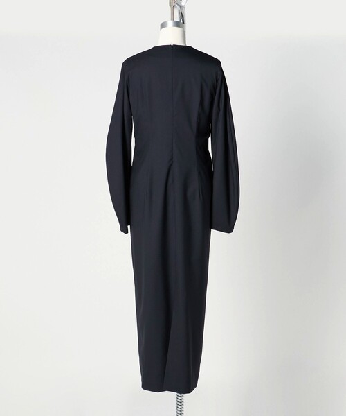 LOEFF（ロエフ）の「＜LOEFF＞W TORO Vネック ドレス（ワンピース・レディース・ネイビー/グレー・1/0）」の13枚目の写真