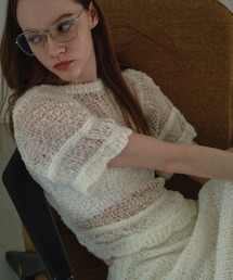 poodle crochet knit tops