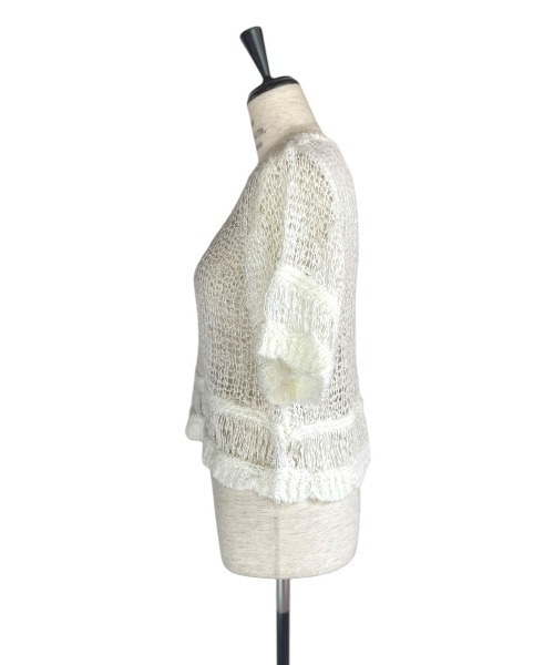 HONEY MI HONEY(ハニーミーハニー)の「poodle crochet knit tops(ニット/セーター・レディース・オフホワイト/ブラック/コーラル・FREE)」の20枚目の写真