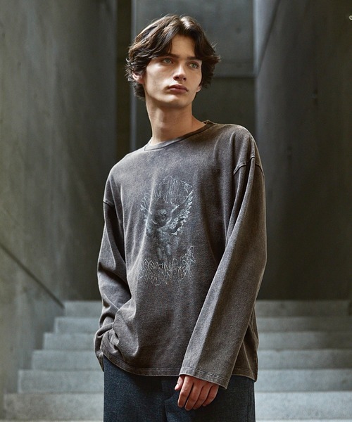 CLEL】Heavy Weight Vintage Design Print T-shirt / ヘビーウェイト