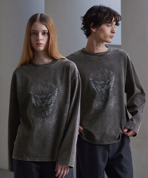 CLEL(クレイル)の「【CLEL】Heavy Weight Vintage Design Print T-shirt / ヘビーウェイト ヴィンテージデザインプリントTシャツ(ロンT) (2025ver.)(Tシャツ/カットソー・メンズ・ブラック系1/グレー系3/ホワイト系1/グレー系2・L/M/S/XS)」の16枚目の写真