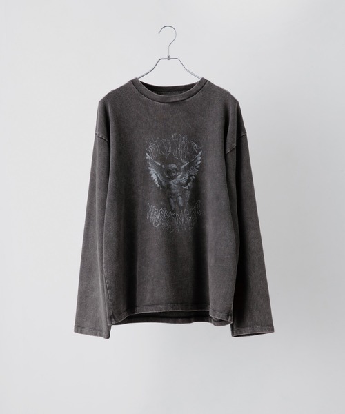 CLEL(クレイル)の「【CLEL】Heavy Weight Vintage Design Print T-shirt / ヘビーウェイト ヴィンテージデザインプリントTシャツ(ロンT) (2025ver.)(Tシャツ/カットソー・メンズ・ブラック系1/グレー系3/ホワイト系1/グレー系2・L/M/S/XS)」の9枚目の写真