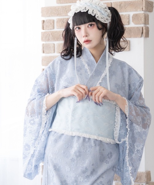 夢展望　ディアマイラブ　浴衣　ホワイト 夢展望（YUMETENBO）｜ユメテンボウの浴衣通販 - ZOZOTOWN