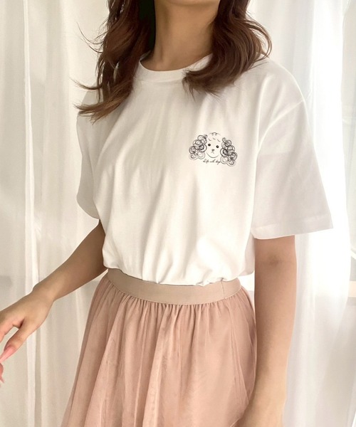cuorequal（クオレコール）の「手書きアニマル半袖Tシャツ（Tシャツ/カットソー・レディース・B/A・MEDIUM）」の2枚目の写真