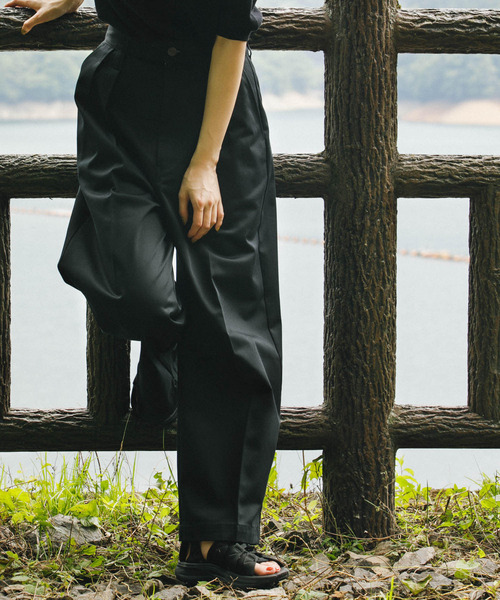 DIGAWEL J.PRESS Dickies トラウザーズ DIGAWEL × J.PRESS「CRST」 oxfordbags for Dickies【
