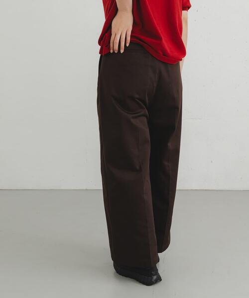 Dickies（ディッキーズ）の「『別注』Dickies×EKAL　ワイドトラウザー（その他パンツ・レディース・ブラウン/ブラック・ONE）」の14枚目の写真