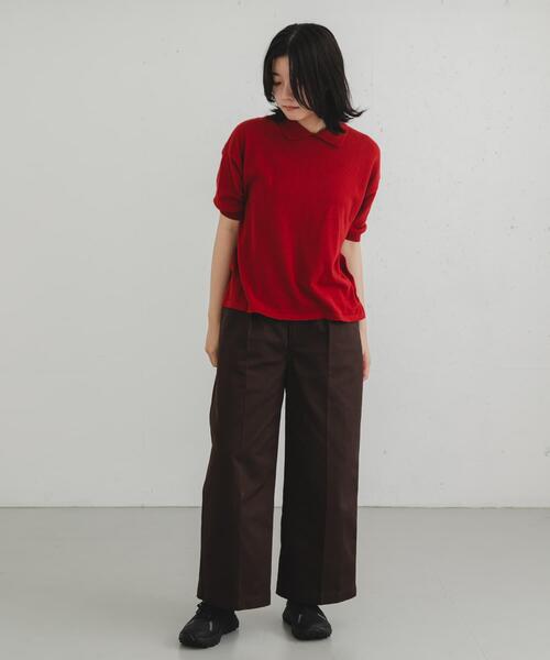 Dickies（ディッキーズ）の「『別注』Dickies×EKAL　ワイドトラウザー（その他パンツ・レディース・ブラウン/ブラック・ONE）」の13枚目の写真