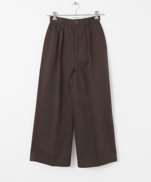 Dickies（ディッキーズ）の「『別注』Dickies×EKAL　ワイドトラウザー（その他パンツ・レディース・ブラウン/ブラック・ONE）」の12枚目の写真