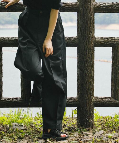 Dickies（ディッキーズ）の「『別注』Dickies×EKAL　ワイドトラウザー（その他パンツ・レディース・ブラウン/ブラック・ONE）」の17枚目の写真