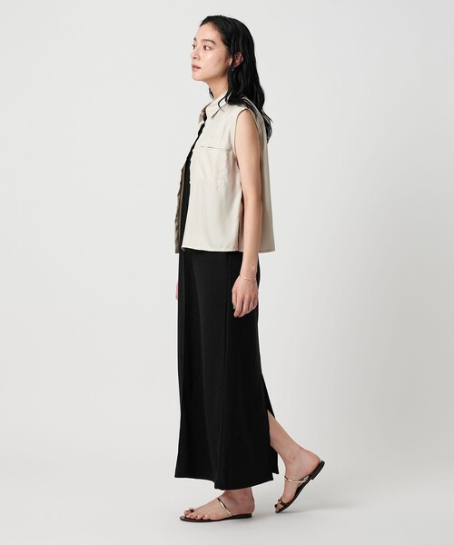 BEAUTY&YOUTH UNITED ARROWS（ビューティーアンドユースユナイテッドアローズ）の「ポリエステルアメリカンスリーブワンピース（ワンピース・レディース・ナチュラル/ブラック/ダークブラウン・S/M）」の11枚目の写真
