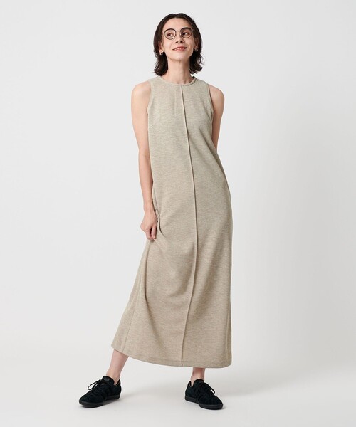 BEAUTY&YOUTH UNITED ARROWS（ビューティーアンドユースユナイテッドアローズ）の「ポリエステルアメリカンスリーブワンピース（ワンピース・レディース・ナチュラル/ブラック/ダークブラウン・S/M）」の12枚目の写真