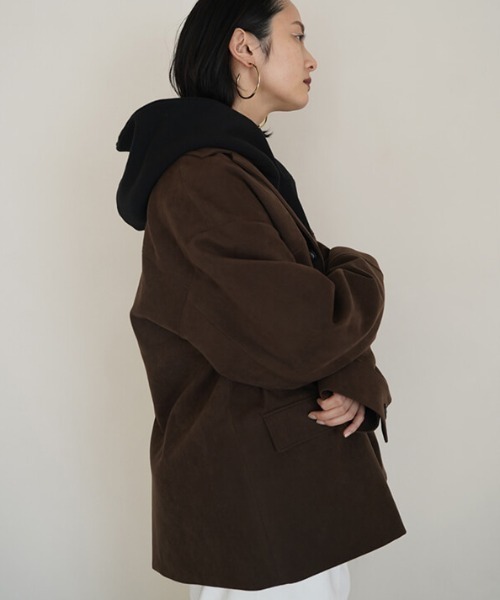 CREDONA（クレドナ）の「SUEDE JACKET/スウェードジャケット（テーラードジャケット・レディース・ブラウン・0）」の8枚目の写真