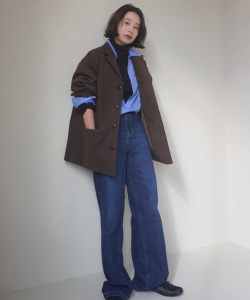 CREDONA（クレドナ）の「SUEDE JACKET/スウェードジャケット（テーラードジャケット・レディース・ブラウン・0）」の15枚目の写真