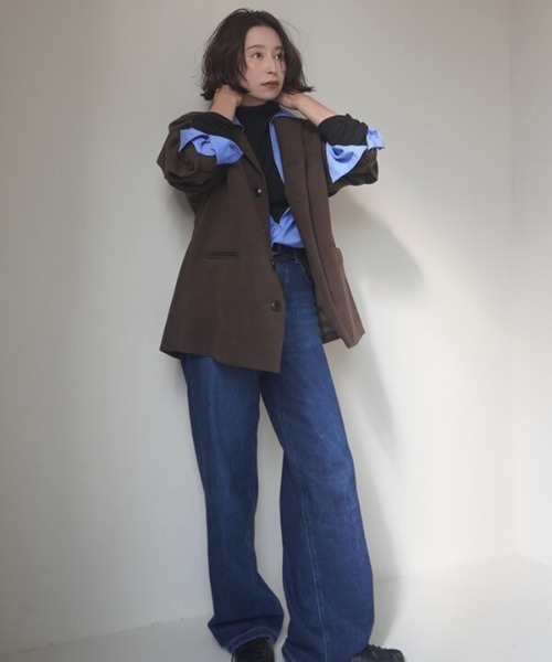 CREDONA（クレドナ）の「SUEDE JACKET/スウェードジャケット（テーラードジャケット・レディース・ブラウン・0）」の16枚目の写真