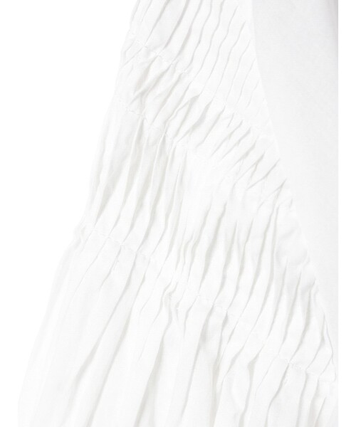 mizuiroind（ミズイロインド）の「mizuiro ind ピンタックパフスリーブシャツ（シャツ/ブラウス・レディース・オフホワイト/ネイビー/グレー/ブラック/ワインレッド・FREE）」の7枚目の写真