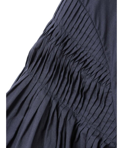 mizuiroind（ミズイロインド）の「mizuiro ind ピンタックパフスリーブシャツ（シャツ/ブラウス・レディース・オフホワイト/ネイビー/グレー/ブラック/ワインレッド・FREE）」の9枚目の写真