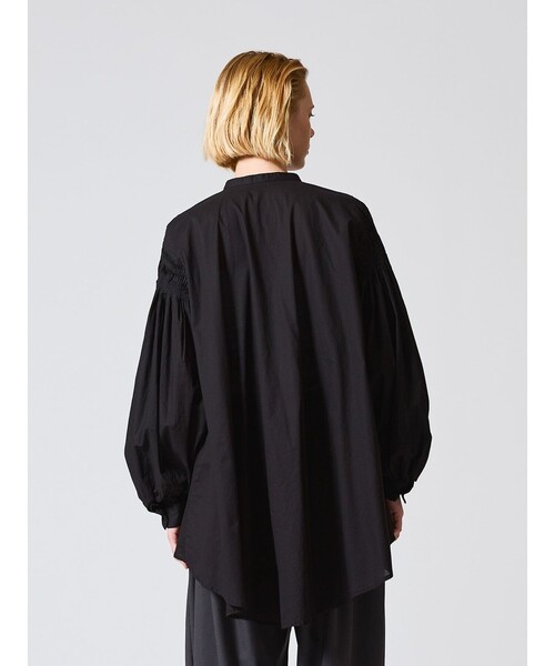 mizuiroind（ミズイロインド）の「mizuiro ind ピンタックパフスリーブシャツ（シャツ/ブラウス・レディース・オフホワイト/ネイビー/グレー/ブラック/ワインレッド・FREE）」の14枚目の写真