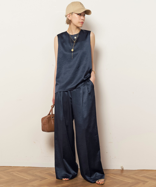 セール】*ミニマルサテンパンツ（スラックス）｜EVERYDAY I LIKE