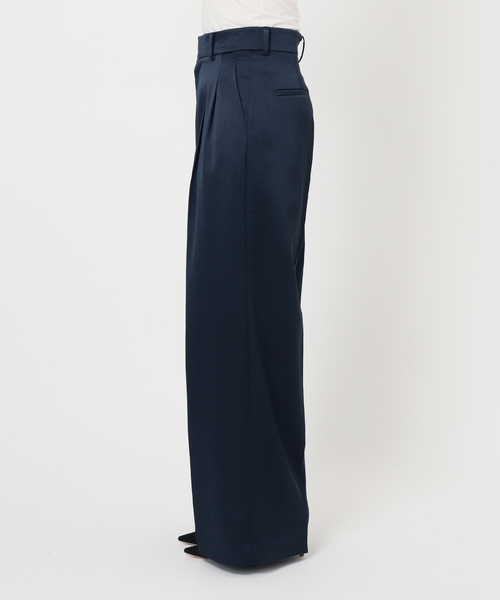 EVERYDAY I LIKE.(エヴリディアイライク)の「*ミニマルサテンパンツ(スラックス・レディース・ネイビー・38/36/34)」の20枚目の写真