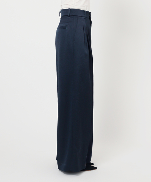 EVERYDAY I LIKE.(エヴリディアイライク)の「*ミニマルサテンパンツ(スラックス・レディース・ネイビー・38/36/34)」の22枚目の写真