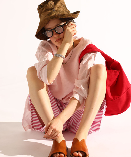 JOURNAL STANDARD LUXE（ジャーナルスタンダード　ラックス）の「《追加3》エアリネン Plain-ブラウス（シャツ/ブラウス・レディース・ピンク系その他/ホワイト・FREE）」の7枚目の写真