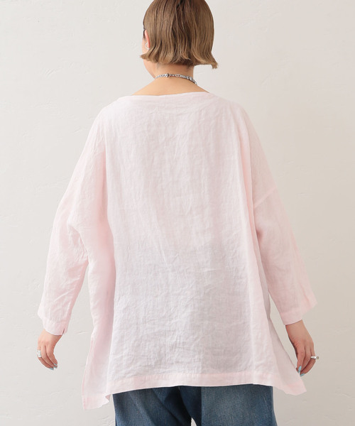 JOURNAL STANDARD LUXE（ジャーナルスタンダード　ラックス）の「《追加3》エアリネン Plain-ブラウス（シャツ/ブラウス・レディース・ピンク系その他/ホワイト・FREE）」の9枚目の写真