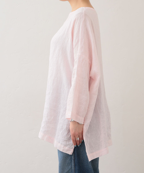 JOURNAL STANDARD LUXE（ジャーナルスタンダード　ラックス）の「《追加3》エアリネン Plain-ブラウス（シャツ/ブラウス・レディース・ピンク系その他/ホワイト・FREE）」の12枚目の写真