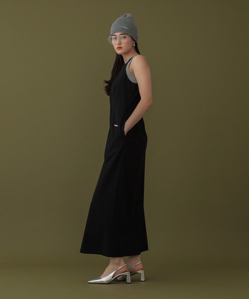 DISPATCHER NO.8（ディスパッチャーナンバーエイト）の「<シワになりにくい>アメスリワンピース（ワンピース・レディース・ブラック/オリーブ・ONE SIZE）」の18枚目の写真