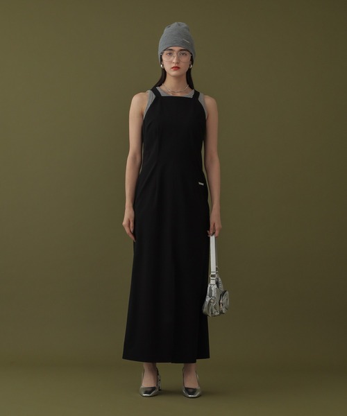 DISPATCHER NO.8（ディスパッチャーナンバーエイト）の「<シワになりにくい>アメスリワンピース（ワンピース・レディース・ブラック/オリーブ・ONE SIZE）」の21枚目の写真