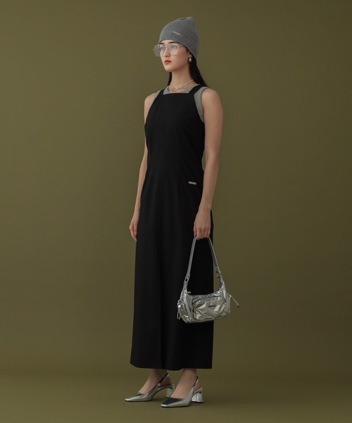 DISPATCHER NO.8（ディスパッチャーナンバーエイト）の「<シワになりにくい>アメスリワンピース（ワンピース・レディース・ブラック/オリーブ・ONE SIZE）」の22枚目の写真