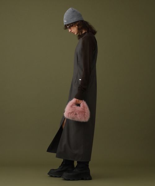 DISPATCHER NO.8（ディスパッチャーナンバーエイト）の「<シワになりにくい>アメスリワンピース（ワンピース・レディース・ブラック/オリーブ・ONE SIZE）」の3枚目の写真