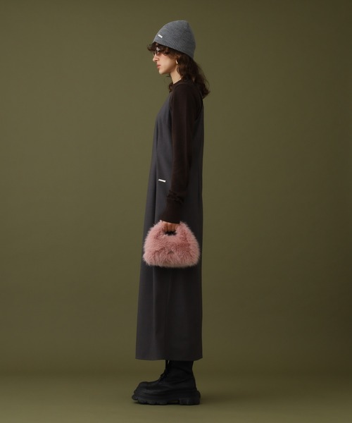 DISPATCHER NO.8（ディスパッチャーナンバーエイト）の「<シワになりにくい>アメスリワンピース（ワンピース・レディース・ブラック/オリーブ・ONE SIZE）」の7枚目の写真