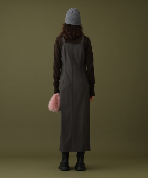 DISPATCHER NO.8（ディスパッチャーナンバーエイト）の「<シワになりにくい>アメスリワンピース（ワンピース・レディース・ブラック/オリーブ・ONE SIZE）」の8枚目の写真