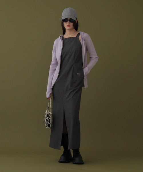 DISPATCHER NO.8（ディスパッチャーナンバーエイト）の「<シワになりにくい>アメスリワンピース（ワンピース・レディース・ブラック/オリーブ・ONE SIZE）」の9枚目の写真