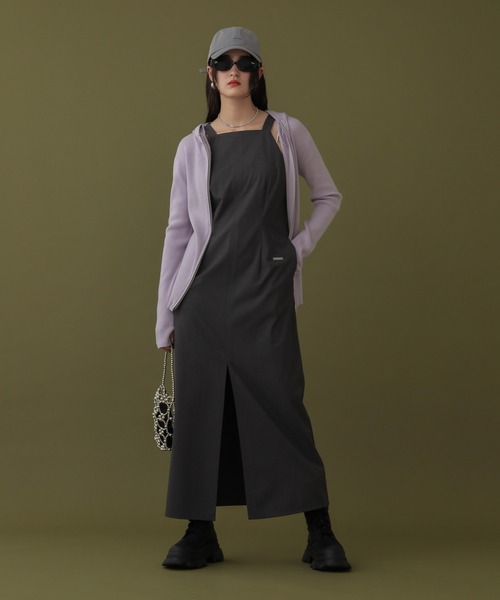 DISPATCHER NO.8（ディスパッチャーナンバーエイト）の「<シワになりにくい>アメスリワンピース（ワンピース・レディース・ブラック/オリーブ・ONE SIZE）」の10枚目の写真