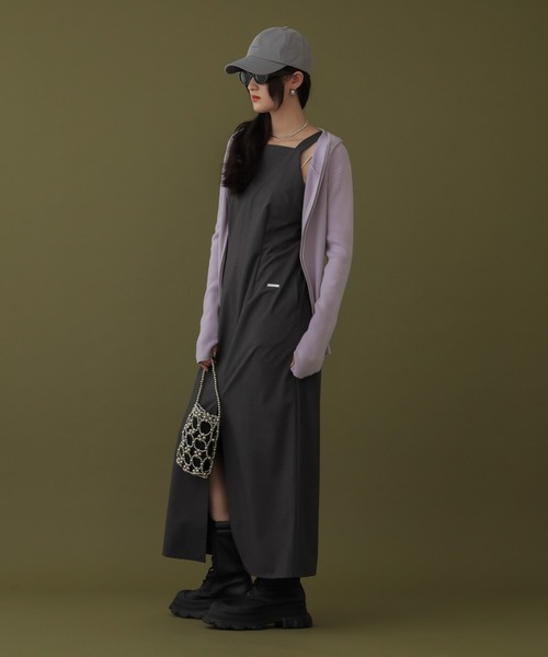 DISPATCHER NO.8（ディスパッチャーナンバーエイト）の「<シワになりにくい>アメスリワンピース（ワンピース・レディース・ブラック/オリーブ・ONE SIZE）」の11枚目の写真