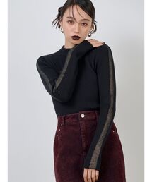 MURUA | シアーラインスリーブニット(ニット/セーター)