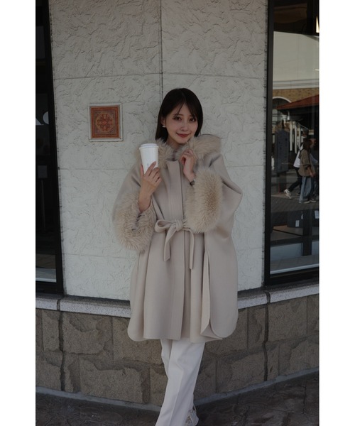 ファーポンチョコート（ポンチョ）｜CELFORD（セルフォード）の