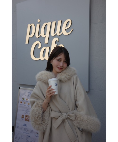 セール】ファーポンチョコート（ポンチョ）｜CELFORD（セルフォード