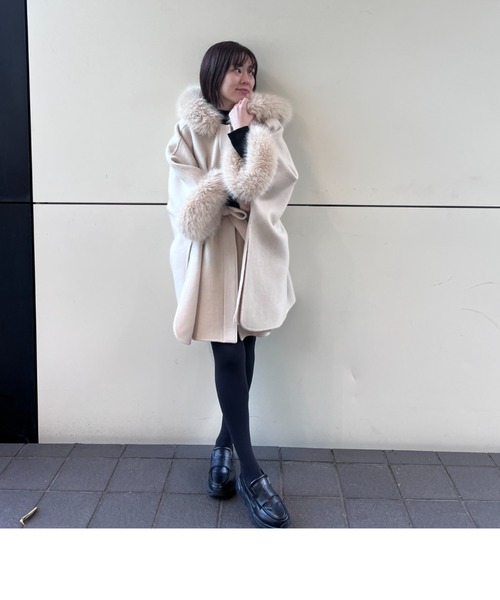 ファーポンチョコート（ポンチョ）｜CELFORD（セルフォード）の