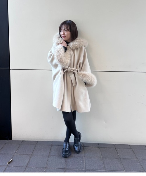 ファーポンチョコート（ポンチョ）｜CELFORD（セルフォード）の