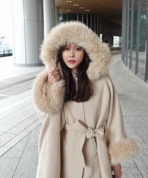 ファーポンチョコート（ポンチョ）｜CELFORD（セルフォード）の