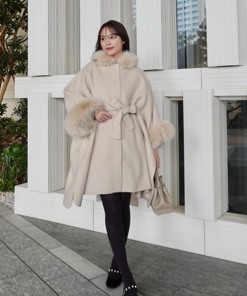 ファーポンチョコート（ポンチョ）｜CELFORD（セルフォード）の