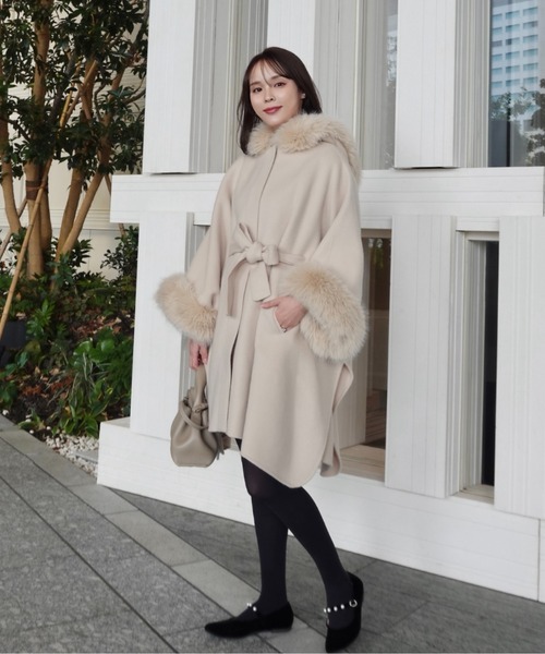 ファーポンチョコート（ポンチョ）｜CELFORD（セルフォード）の