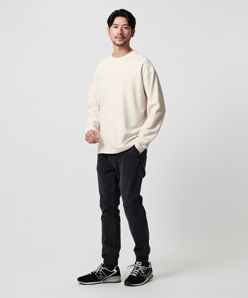 BEAUTY&YOUTH UNITED ARROWS(ビューティーアンドユースユナイテッドアローズ)の「【WEB限定 WARDROBE SMART】エアリー カノコ カットソー 【抗菌・防臭】(Tシャツ/カットソー・メンズ・ブラック/ダークグレー/オフホワイト/ライトグレー・XL/L/M/S)」の19枚目の写真